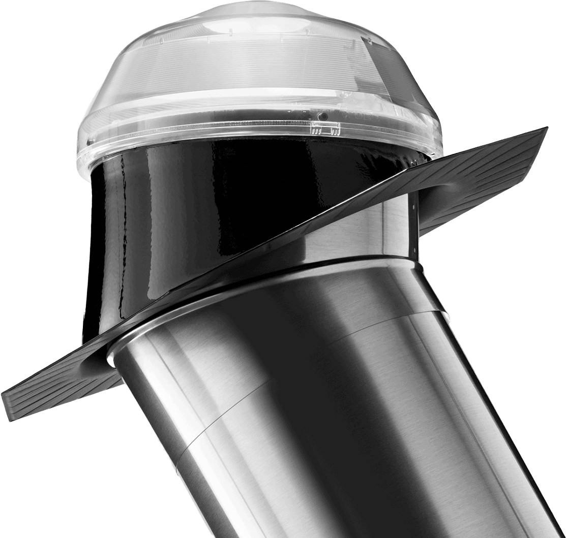 Close up of a tubular skylight dome